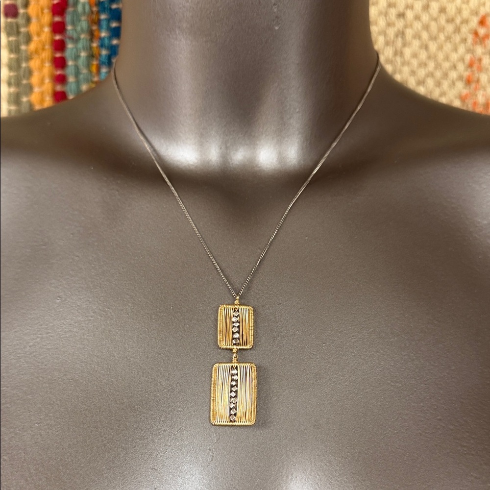 Dana Kellin “Streak Of Luck” mixed media necklace. New with tags.